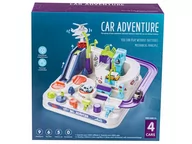 Zabawki konstrukcyjne - Interaktywny Tor Przeszkód + Pojazdy, Zjazd Samochodowy Parking - miniaturka - grafika 1