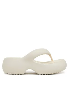 Melissa Japonki Melissa Free Fuzzy Platform Ad M 35875 Beżowy - Klapki i japonki damskie - miniaturka - grafika 1
