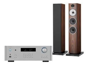 Rotel RA-1572 MkII (srebrny) + 704 S3 (mokka) - Zestawy stereo - miniaturka - grafika 1