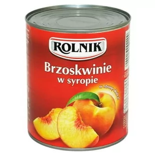 Rolnik Brzoskwinia w syropie 850 ml - Owoce w puszkach i słoikach - miniaturka - grafika 1