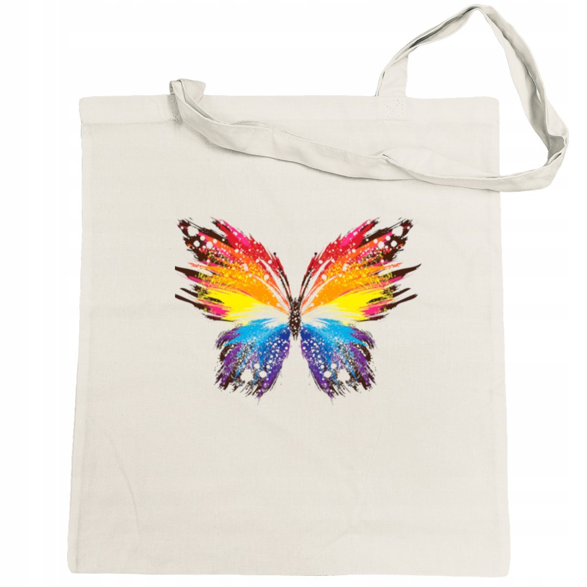 Torba na zakupy kolorowy nadruk Motyl Motylek