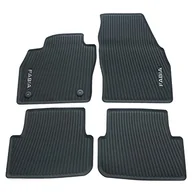 Dywaniki samochodowe - Skoda 6VB061500 gumowe dywaniki 4 x maty gumowe na każdą pogodę, z napisem Fabia - miniaturka - grafika 1