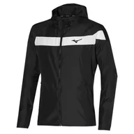 Kurtki męskie - Mizuno Męska kurtka z kapturem tenis, czarna, L - miniaturka - grafika 1