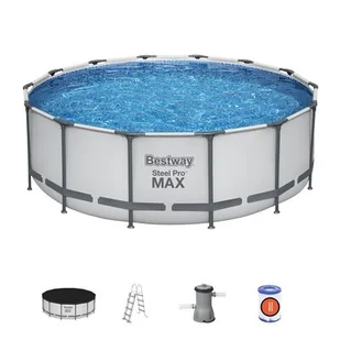 Bestway Basen stelażowy Steel Pro MAX Ø427 x 122 cm - Baseny ogrodowe - miniaturka - grafika 1