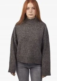 ONLY SWETER Z DŁUGIM RĘKAWEM SZARY NA CO DZIEŃ L JHF - Swetry damskie - miniaturka - grafika 1