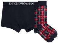 Majtki męskie - EMPORIO ARMANI UNDERWEAR ORYGINALNE BOKSERKI + SKARPETKI BOX ROZMIAR L - miniaturka - grafika 1