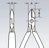 Kombinerki i obcęgi - Knipex Szczypce Tnące Boczne 125Mm KN 75 02 125 4003773043720 - miniaturka - grafika 1