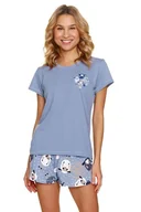 Piżamy damskie - Piżama damska Sheep niebieska z owieczkami S - miniaturka - grafika 1