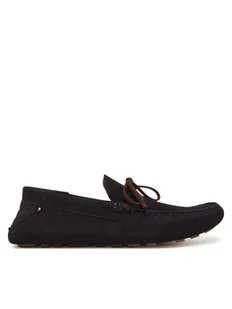 Tommy Hilfiger Mokasyny Hilfiger Folded Suede Driver FM0FM05385 Granatowy - Mokasyny męskie - miniaturka - grafika 1