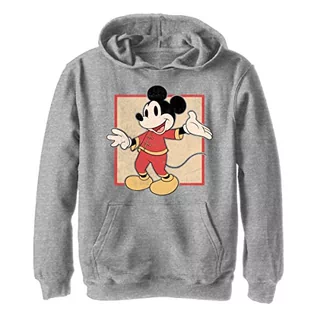 Bluzy dla chłopców - Disney Chłopięca bluza z kapturem Mickey, Sportowa wrzosowa, L - grafika 1