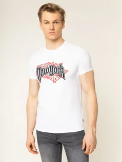 Koszulki męskie - GUESS T-Shirt M01I56 J1300 Biały Regular Fit - grafika 1
