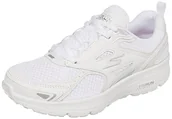 Sneakersy damskie - Skechers Damskie sneakersy Go Run Consistant, Biała skóra, srebrny Trim, 38.5 EU - miniaturka - grafika 1
