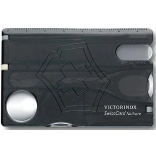 VICTORINOX Niezbędnik VICTORINOX SwissCard Nailcare 0.7240.T3 Czarny 0.7240.T3 - Pozostałe urządzenia kosmetyczne - miniaturka - grafika 1
