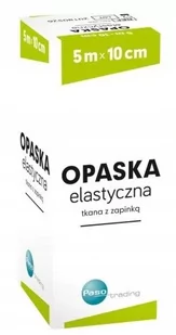 Paso Opaska elastyczna tkana z zapinką 5m x 10cm - Apteczki i materiały opatrunkowe - miniaturka - grafika 1