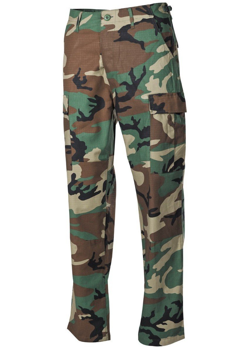 Spodnie Bojówki Us Wzmacniane Woodland S-3Xl M