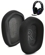 Akcesoria do słuchawek - Nauszniki Pady Gąbki do Logitech G733 G335 G535 PIANKA MEMORY Czarne - miniaturka - grafika 1
