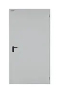 Drzwi zewnętrzne - Drzwi techniczne Technical 40 100 cm, uniwersalne, RAL 7035 - miniaturka - grafika 1