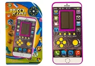 Konsole i gry retro - Gra elektroniczna Tetris Komórka Różowa LEAN Toys - miniaturka - grafika 1