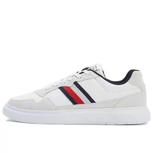 Buty Tommy Hilfiger Lightweight Leather FM0FM04427-YBS - beżowe - Buty sportowe męskie - miniaturka - grafika 1