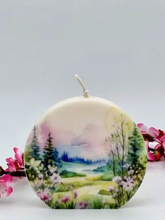 Świeca sojowa Leśna Polana rozm. M elegancki prezent na urodziny w pudełku prezentowym dla kobiety a - Świece - miniaturka - grafika 1