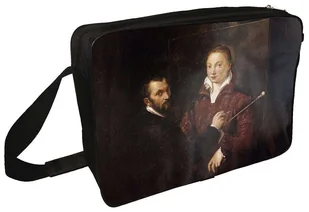 Torba na ramię Bernardino Campi malujący Sofonisbę Anguissolę Sofonisba Anguissola - Torby szkolne - miniaturka - grafika 1
