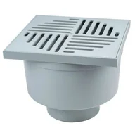 Odwodnienia, kanały i akcesoria - Wpust z prostym odpływem popiel 20 x 20 x 16 cm MAXPOL - miniaturka - grafika 1