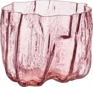 Wazony i flakony - Wazon Crackle 17,5 cm różowy kryształowy - miniaturka - grafika 1