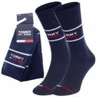 Skarpetki męskie - Tommy Hilfiger Skarpety Skarpetki 2P Navy 701218704 002 39-42 - miniaturka - grafika 1