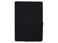 Prześcieradła - biberna Biberna 77866/221/340 Jersey Elastic prześcieradło z gumką Niebieski lodowy, czarny, 140x200  - 160x220  0077866/080/341/001 - miniaturka - grafika 1