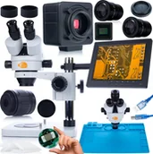 Mikroskopy i lupy - Mikroskop Rosfix ZESTAW MIKROSKOP TRINOKULAROWY MERCURY KAMERA PODSTAWA UCHWYT WYŚWIETLACZ - miniaturka - grafika 1