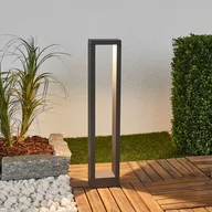 Lampy ogrodowe - Lucande Grafitowy słupek ogrodowy LED Jupp, 60 cm, 4 szt. - miniaturka - grafika 1
