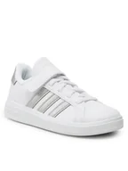 Buty dla dziewczynek - adidas Sneakersy Grand Court 2.0 El K GW6516 Biały - miniaturka - grafika 1