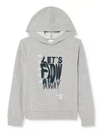 Bluzy dla chłopców - s.Oliver Bluza chłopięca z kapturem, szary, 176 - miniaturka - grafika 1