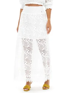 Guess Spódnica trapezowa Rafa W3GD69 WFDC0 Biały Regular Fit - Spódnice - miniaturka - grafika 1