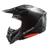 Kaski motocyklowe - Kask Cross LS2 MX703 X-Force Jednolity carbon połyskL - miniaturka - grafika 1