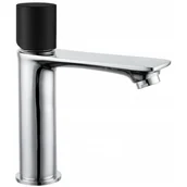 Baterie umywalkowe - Mexen Royo One bateria umywalkowa, chrom/czarna - 72201-07 - miniaturka - grafika 1