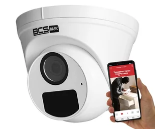Kamera IP Kopułka BCS-B-EIP12FR3(2.0) FullHD  Aplikacja IR30 PoE - Kamery IP - miniaturka - grafika 1