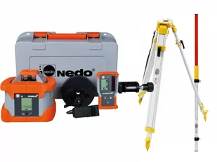 Niwelator Laserowy Nedo Primus2 H ZESTAW - statyw KORBOWY i łata laserowa - Sprzęt geodezyjny - miniaturka - grafika 2
