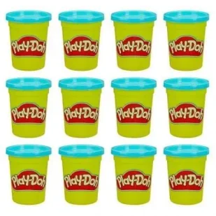Ciastolina niebieska 12szt Play-Doh - HASBRO - Masy plastyczne - miniaturka - grafika 1