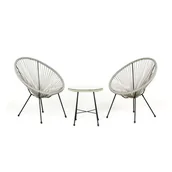 Meble ogrodowe - Zestaw Cordoba szary - miniaturka - grafika 1