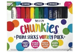 Farby w kredce Chunkies Paint Sticks 24szt - Kolorowe Baloniki - Przybory szkolne - miniaturka - grafika 1