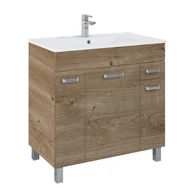 Szafki łazienkowe - Szafka łazienkowa z umywalką Elita Sunn 80 cm dąb canela RE169213007050 - miniaturka - grafika 1