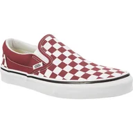 Trampki damskie - Vans Classic SLIP-ON Qcj białe wielokolorowe czerwone - ButyModne - miniaturka - grafika 1