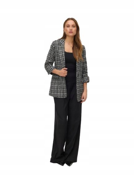 VERO MODA MARYNARKA DAMSKA W KRATĘ Z KLASYCZNYM KOŁNIERZEM 34 JQA