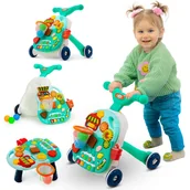 Pchacze - PCHACZ CHODZIK STOLIK EDUKACYJNY PIANINKO 2W1 ZIELONY - miniaturka - grafika 1