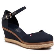 Tommy Hilfiger Espadryle Basic Closed Toe Mid Wedge FW0FW04787 Desert Sky DW5