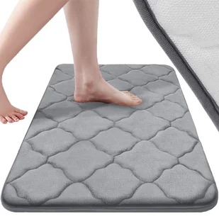 Gruby Dywanik Łazienkowy Antypoślizgowy Szybkoschnący Miękki Mata 50X40 Xl Bat-Mat-01 Szary - Dywaniki łazienkowe Gruby Dywanik Łazienkowy Antypoślizgowy Szybkoschnący Miękki Mata 50X40 Xl Bat-Mat-01 Szary - Dywaniki łazienkowe - miniaturka - grafika 1