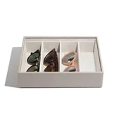 Pudełka i szkatułki - Stackers Pudełko na okulary 4 komorowe classic Stackers taupe 74475 - miniaturka - grafika 1