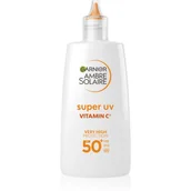 Kremy do twarzy - Garnier, Ambre Solaire, Krem Fluid na dzień z witaminą C przeciw ciemnym plamom SPF 50+, 40ml - miniaturka - grafika 1
