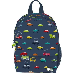 Plecak szkolny Bits&Bobs Cars granatowy 28,5 x 21,5 x 10 cm - Plecaki szkolne i tornistry - miniaturka - grafika 1
